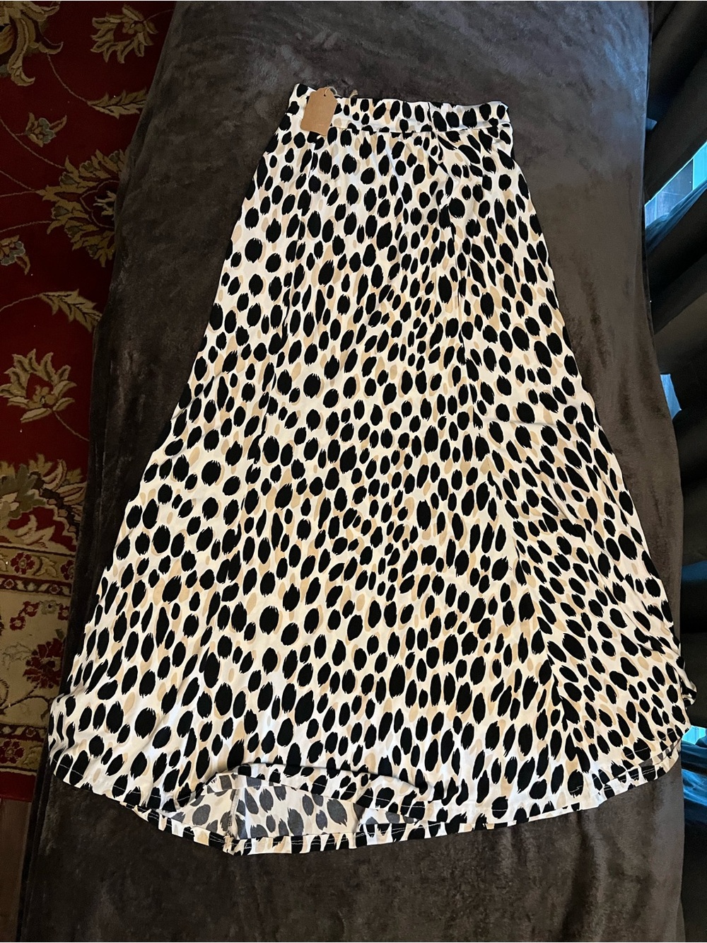NWT Boston Proper Cheetah Leopard Print Boho Maxi Skirt XS
